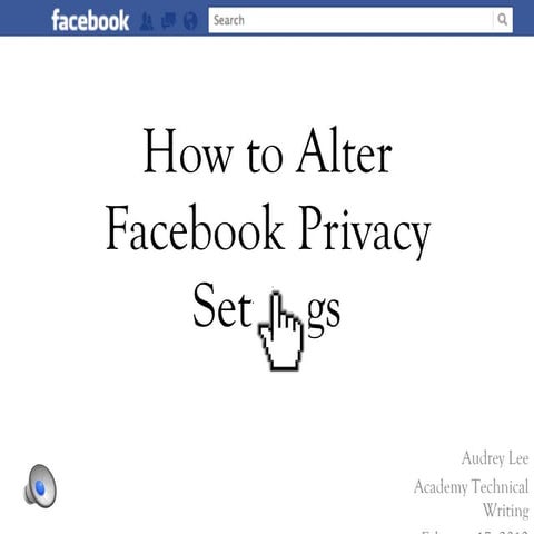 How to change facebook privacy settings