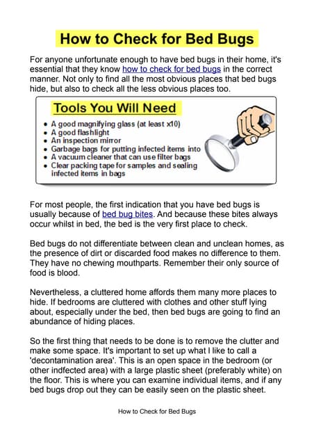 bug bites bed | PDF