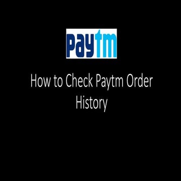 How to check paytm recharge history | PDF