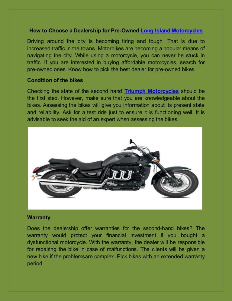 pre owned bikes
