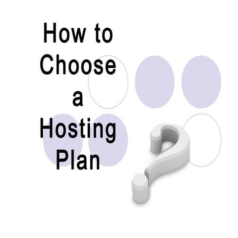 How to choose a hosting plan