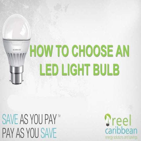 How to choose an led light bulb