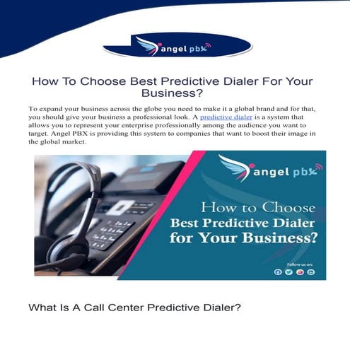 How To Choose Best Predictive Dialer For Your Business.pdf