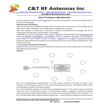 How To Choose LoRa Devices?