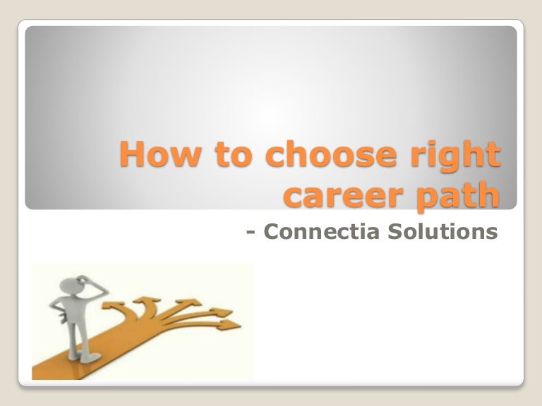 Help you to choose right. How to choose the right career.