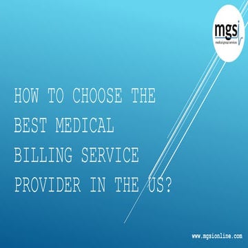 How to Choose the Best Medical Billing Service Provider in the US?