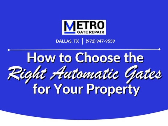 Best Gate Openers Buying Guide | Metro Gate Repair | PPT