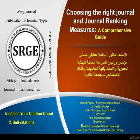 Choosing the right journal and Journal Ranking Measures: A Comprehensive Guid...