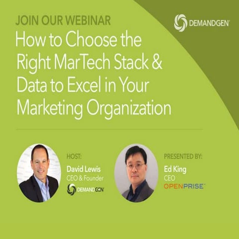 How to choose the right Martech stack and Data for your organization 