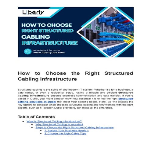 How to Choose the Right Structured Cabling Infrastructure.pdf