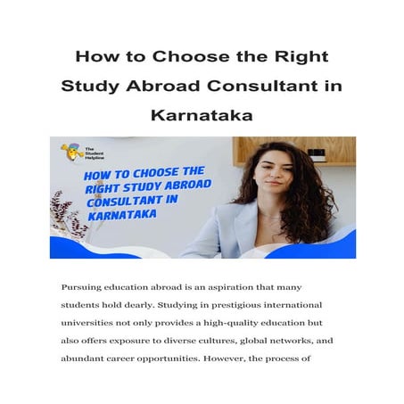 How to Choose the Right Study Abroad Consultant in Karnataka.pdf