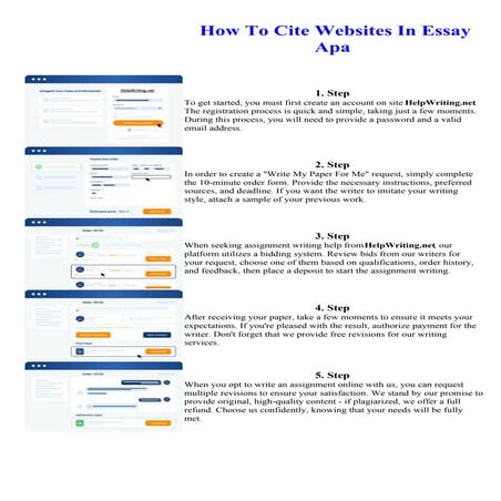 How To Cite Websites In Essay Apa. Online assignment writing service.