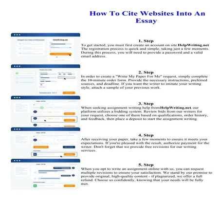 How To Cite Websites Into An Essay