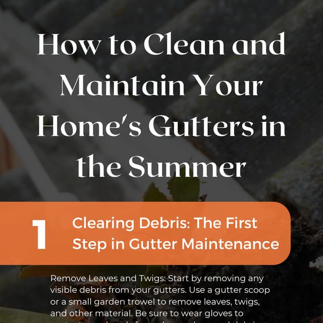 How to Clean and Maintain Your Home's Gutters in the Summer Essential Tips.pdf