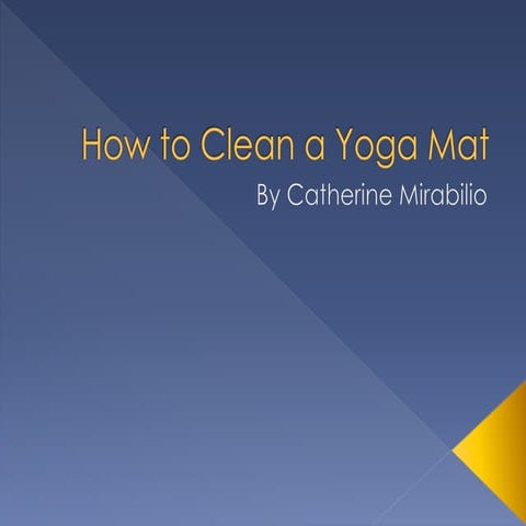 How to Clean a Yoga Mat