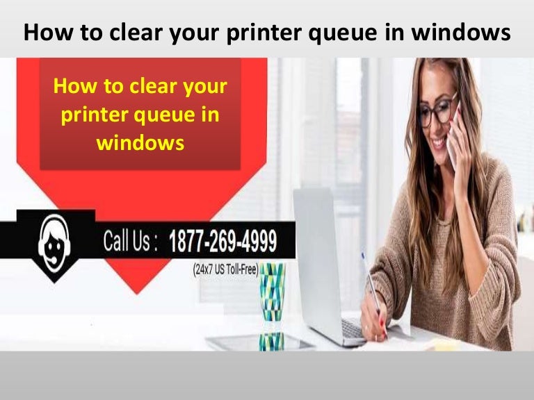 How to clear your printer queue in windows