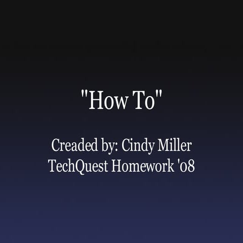 HowToCMtechQ