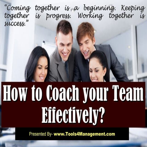 How to coach your team effectively
