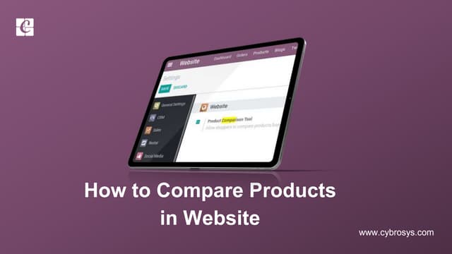 How to Compare Products in Website?