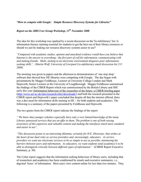 Libraries competing with Google