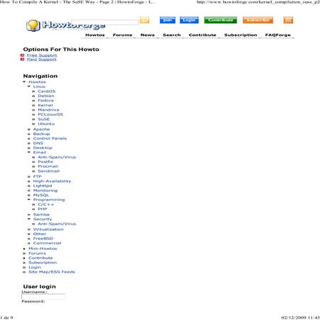 How to compile a kernel   suse 2