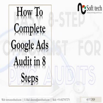 How to complete google ads audit in 8 steps | PPT
