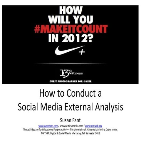 How to Conduct a Social Media External Analysis