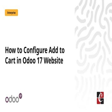 How to Configure Add to Cart in Odoo 17 Website