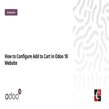 How to Configure Add to Cart in Odoo 18 Website