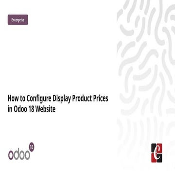 How to Configure Display Product Prices in Odoo 18 Website