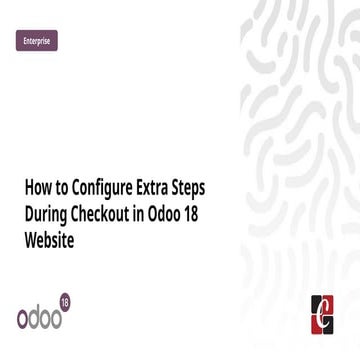 How to Configure Extra Steps During Checkout in Odoo 18 Website