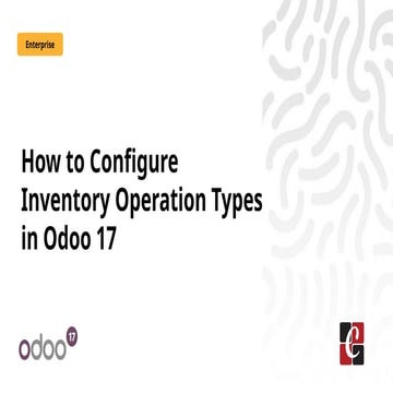 How to Configure Inventory Operation Types in Odoo 17