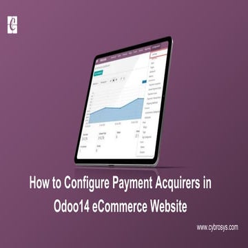 How to Configure Payment Acquirers in Odoo 14 E-commerce Website?