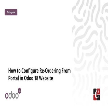 How to Configure Re-Ordering From Portal in Odoo 18 Website