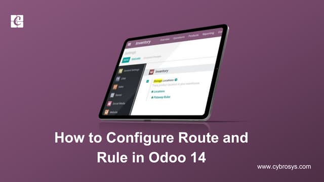How to Configure Route and Rule in Odoo 14?