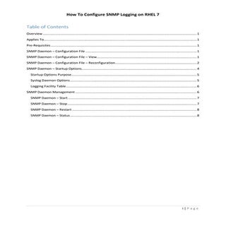 How To Configure SNMP Logging on RH...