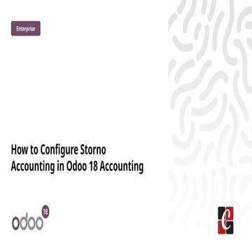 How to Configure Storno Accounting in Odoo 18 Accounting