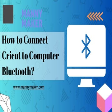 How to Connect Cricut to Computer Bluetooth? | PDF