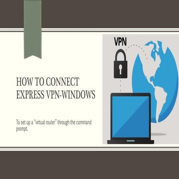 How to connect express VPN - Windows 