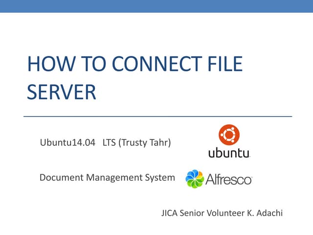 How to connect file server | PPT
