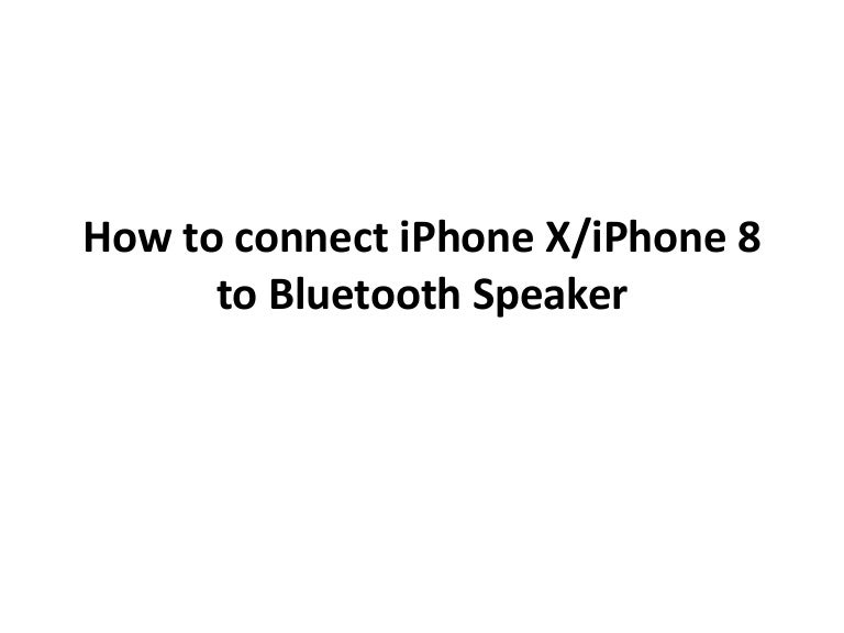 iphone 8 bluetooth speaker