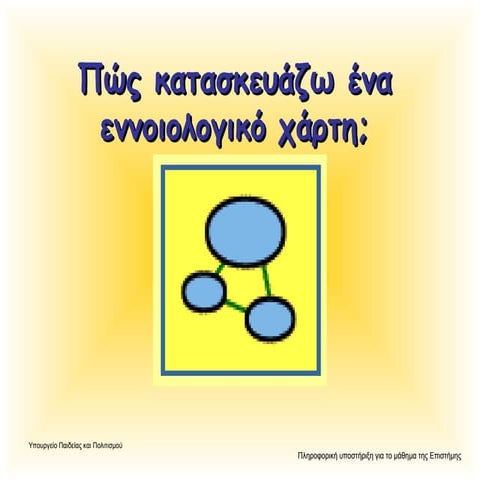 Πως να κατασκευάζω ένα εννοιολογικό χάρτη