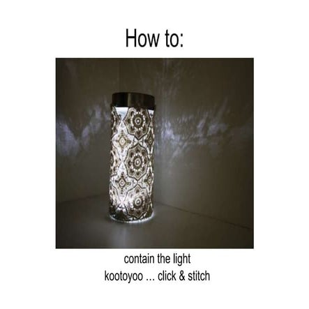 How to contain the light