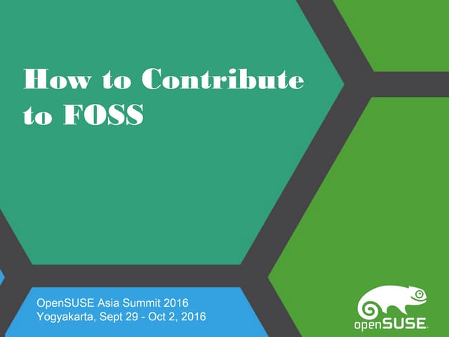 How to Contribute to FOSS