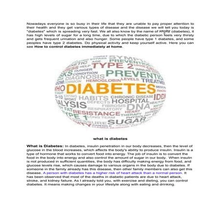 How to control diabetes immediately at home.pdf