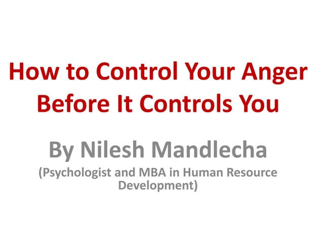 Anger Management