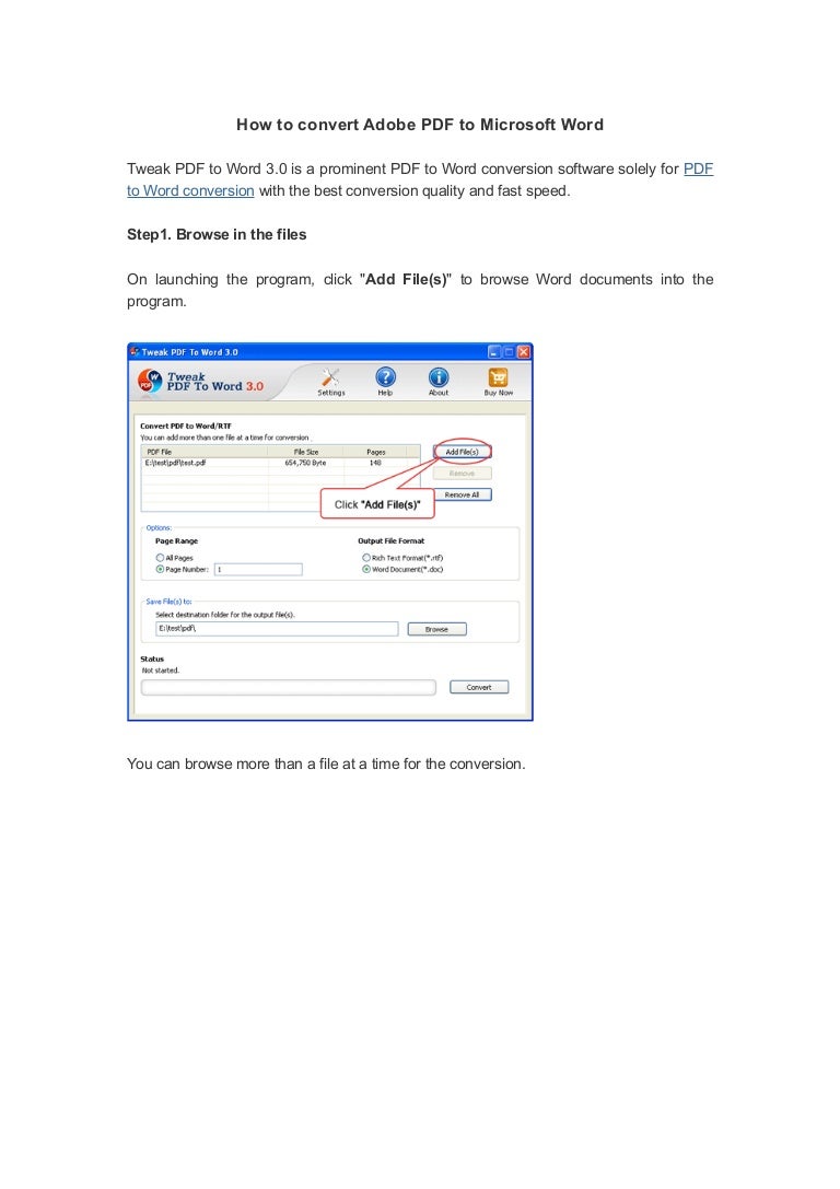 How To Convert Adobe Pdf To Microsoft Word