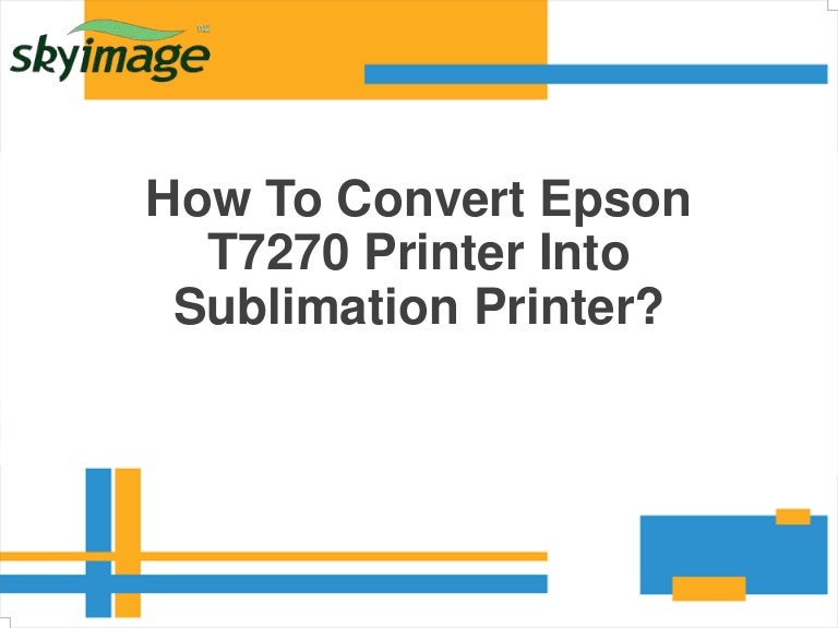 converting epson printer sublimation