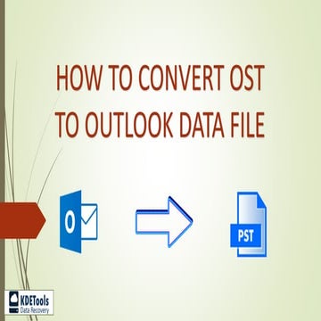 How to convert ost to outlook data file
