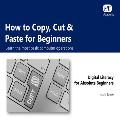 How to copy cut and paste | PPT